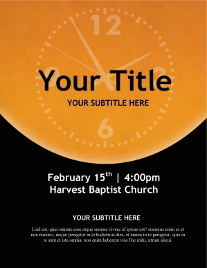 Clock Church Flyer