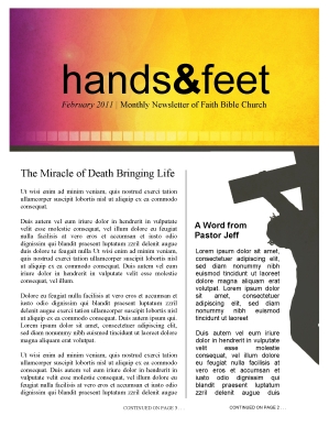 Jesus Cross Church Newsletter