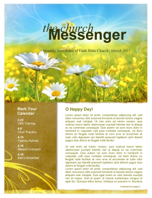 Spring Flowers Church Newsletter
