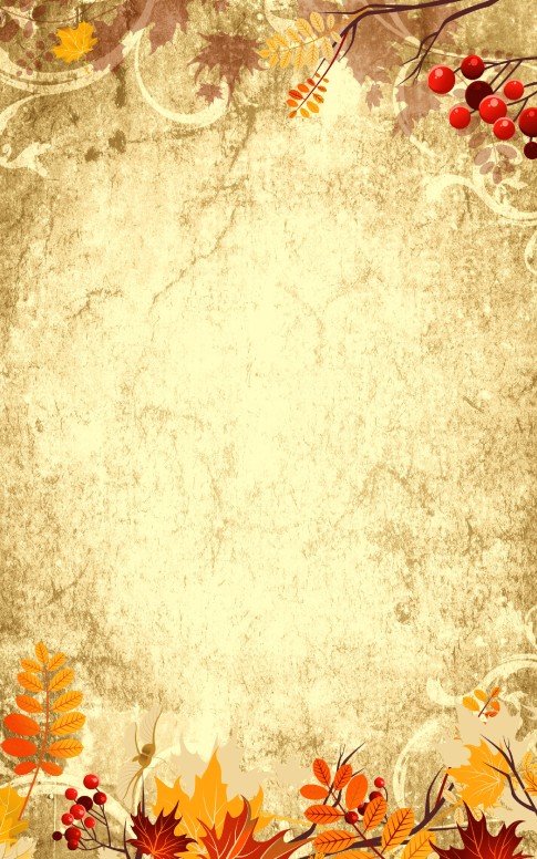 Parchment and Leaves Full Bulletin
