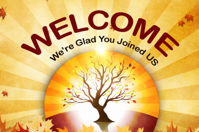 Fall Leaves and Tree Welcome Video Loop