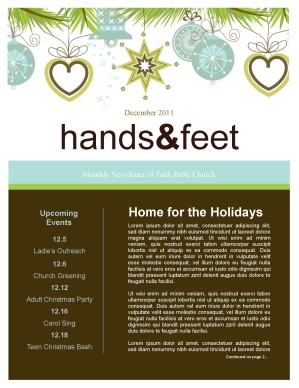 Ornaments Christmas Newsletter
