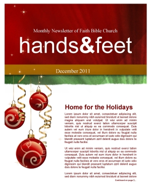 Merry Christmas Newsletter Template