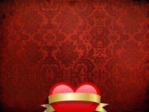 Heart and Banner Worship Background