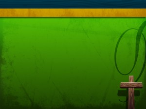 Green and Cross Worship Background