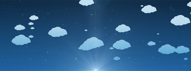 Clouds Triple Wide Video