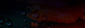 Water Drops Website Banner