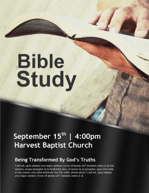God's Word Church Flyer Template
