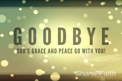 Goodbye Motion Video Loop for Church