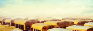 Back to School yellow Bus Website Banner