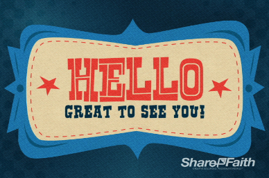Great to See You Church Video Loop