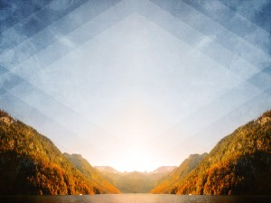 Mountain Scenery Worship Background