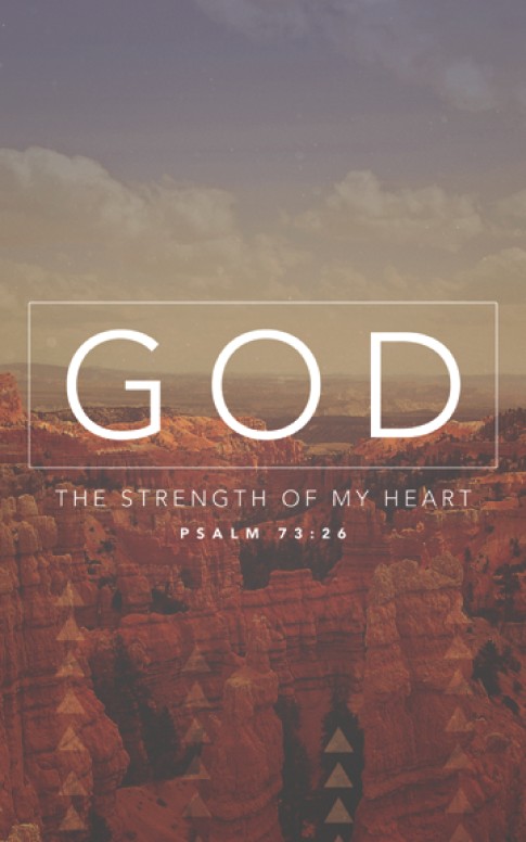 God is Strenght Church Bulletin Cover