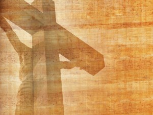 Cross Design Christian Background Wood Grains