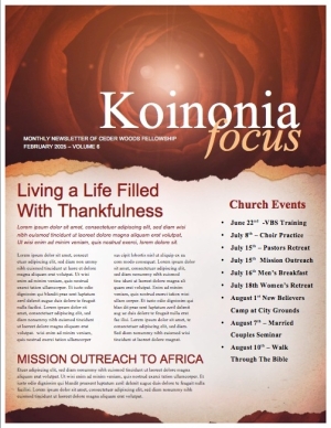 A Love that Never Fails Ministry Newsletter