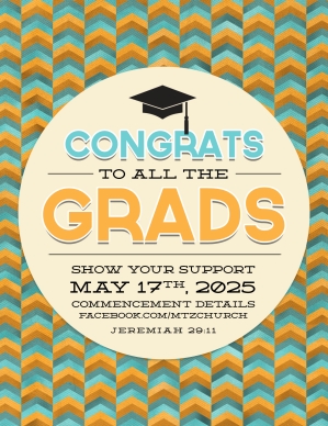 Congrats to All the Grads Religious Flyer