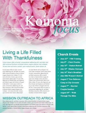 Mothers Day Beautiful Mother's Day Church Newsletter