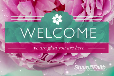 Spring Rose Floral Welcome Video Loop Starter