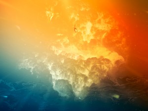 Volcano Alive Christian Stock Image
