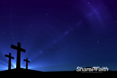 Abstract Cross Cobalt Worship Video Loop