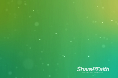 Moving Particles Light Blue Green Worship Video Loop