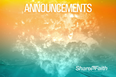 Water Fire Pentecost Announcements Church Intro Video