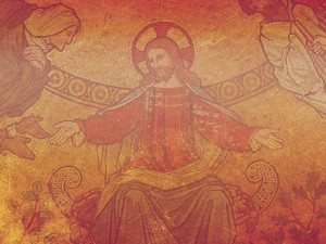 Jesus Cathedral Painting Religious Stock Photo