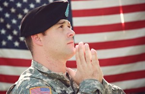 Pray for the USA Religious Stock Image