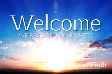 Sunrise Religious Welcome Motion Background