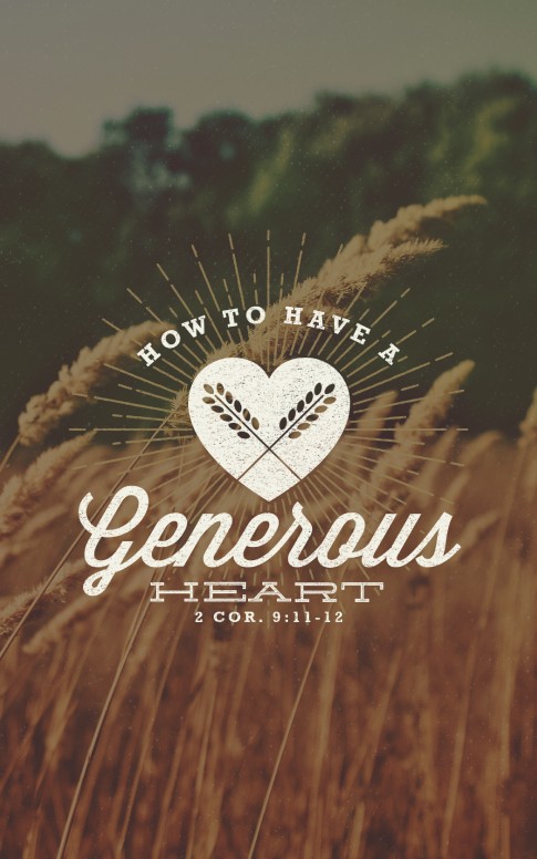 A Generous Heart Religious Bulletin