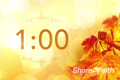 Thanksgiving Celebrate God's Goodness Religious One Minute Countdown Timer