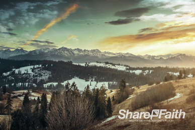 Mountain Range Church Background Video