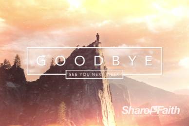Confident Christian Goodbye Video Loop