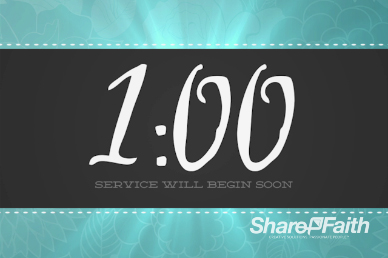 Sanctity of Life Week Christian One Minute Countdown Timer
