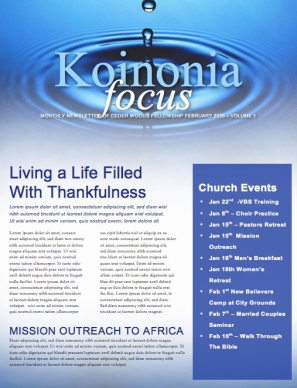 The Ripple Effect Christian Newsletter