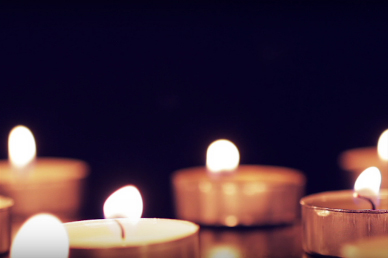 Burning Candles Church Video Background