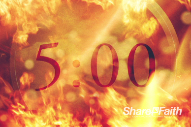 Consuming Fire Christian Five Minute Timer