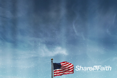 Memorial Day American Flag Background Worship Video Loop