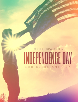 Independence Day Flag Religious Flyer