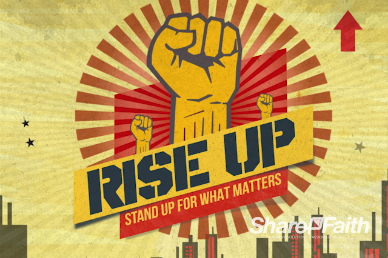 Rise Up Christian Welcome Video Background