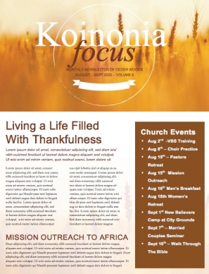 Bless the Lord Christian Newsletter