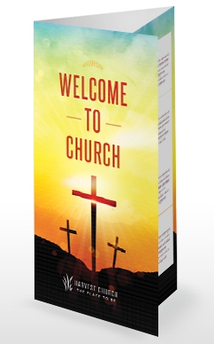 Summer Good News of the Cross Religious Trifold Bulletin