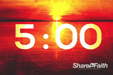 The End Revelation Study Christian Five Minute Countdown Timer