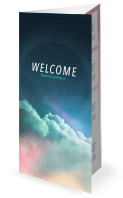 Open Up The Heavens Ministry Trifold Bulletin