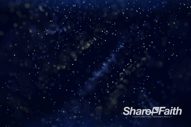 Rotating Blue Snow Currents Worship Video Loop