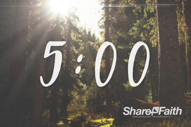 Easter Sunday Forest Countdown Timer Video