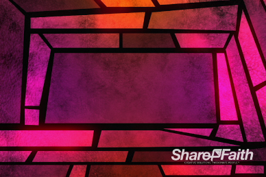 Mosaic Edge Stained Glass Worship Video Loop