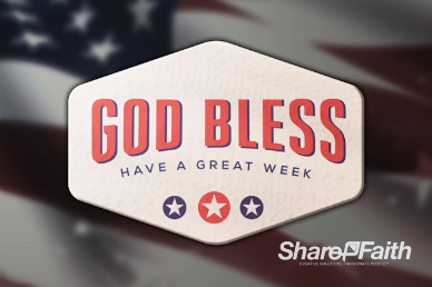 American Flag Church Goodbye Video Loop