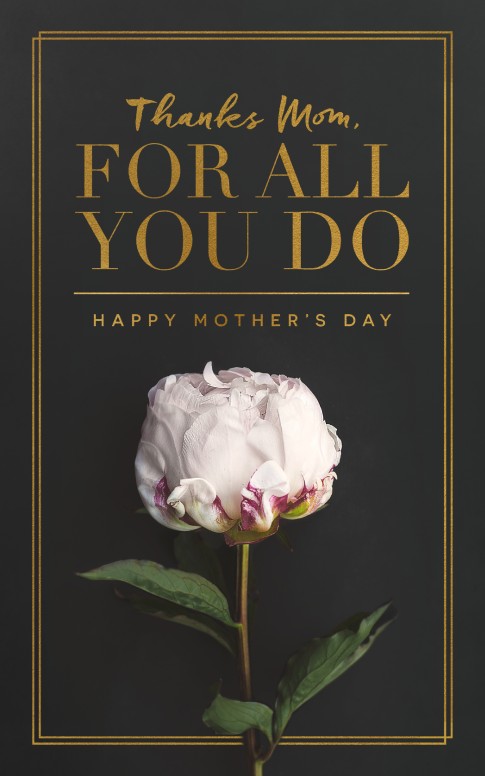 Thanks Mom, For All You Do Mother's Day Church Bulletin