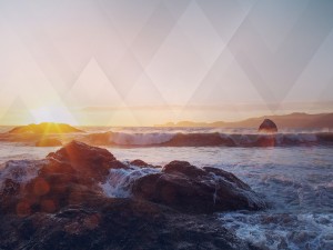 Ocean Waves Worship Background